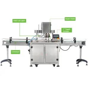 Fully Automatic Aluminum Canning Seamer Machine Beer Can Lid Seamer Machine Tin Can Pressure Sealing Machine