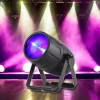 BOTAI 200W RGBW Zoomable LED Par Can Projecteurs Éclairage de scène et d'événement extérieur avec contrôle DMX Blanc chaud et émission UV