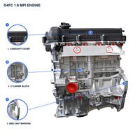 Nouveau moteur nu en aluminium Gamma G4FC 1.6 MPI DOHC 16 soupapes CVVT pour Hyundai Elantra Accent Kia Cerato