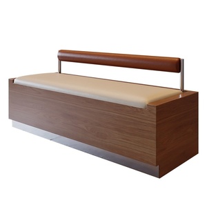 Divani in Legno Massello per Caffetterie e Set di Tavoli e Sedie in Acciaio Inox su Misura per Ristoranti e Bar - Product Image 4