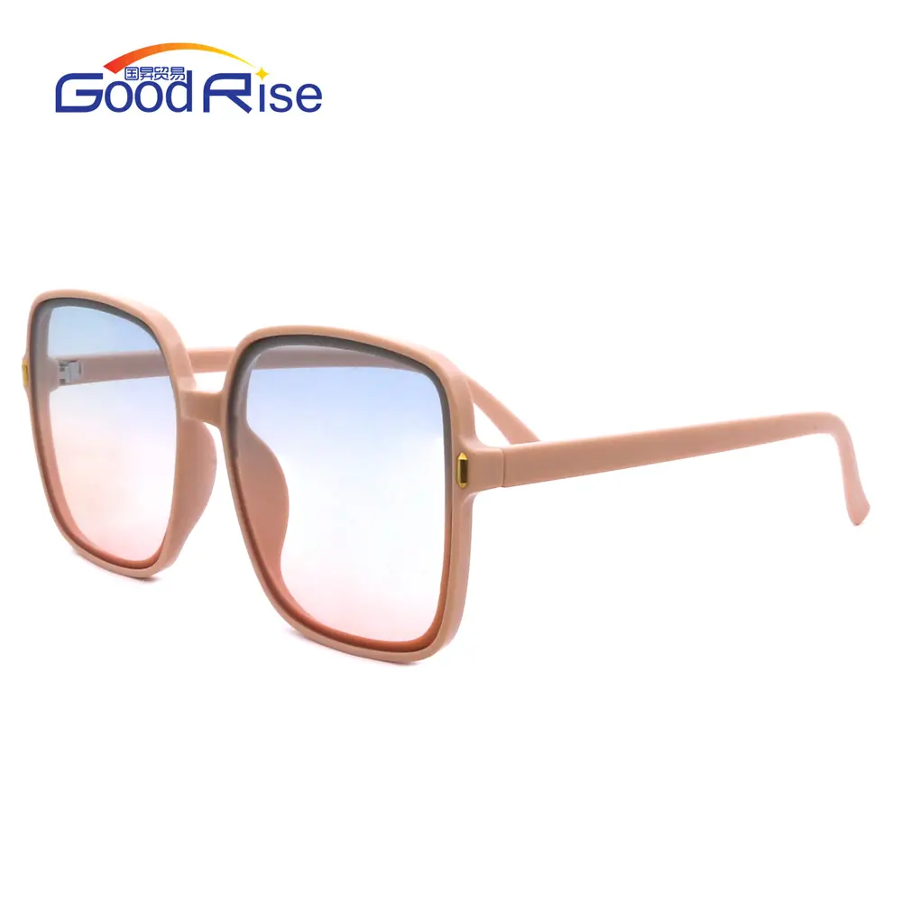 여성 남성용 젤리 컬러 그라디언트 렌즈 맞춤형 태양 안경 패션 사각형 모양의 선글라스