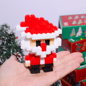Santa Claus Micro Particle <b>Building</b> <b>Blocks</b> Set 2.9in Educational Toy For Children Christmas Decor Indoor Play - Product Image 1