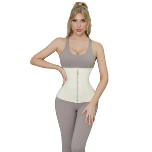 Ann <span class=keywords><strong>Chery</strong></span> Corset à fermeture éclair Entraîneur de taille en néoprène Plus Size Bustier Girdle 3 Hooks Waist Training Belt - Product Image 3