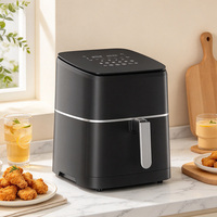 Friteuse à air électrique commerciale de 9 litres, 1700W, numérique, sans huile, multifonction, pour restaurant et camping-car