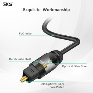 <span class=keywords><strong>สาย</strong></span>สัญญาณเสียงออปติคอล TOSLINK 5.1CH <span class=keywords><strong>สาย</strong></span>ไฟเบอร์ดิจิตอล <span class=keywords><strong>SPDIF</strong></span> ชุบทองสำหรับทีวี PS5 เอกซ์บอกซ์เครื่องขยายเสียง - Product Image 3