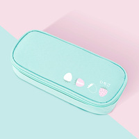 Trousse à crayons personnalisée, impression sur mesure, sacs d'école en nylon, étui à crayons, trousse à cosmétiques mignonne à fermeture éclair, motif dessin animé anime pour filles