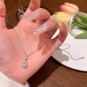 Collana a catena con motivo geometrico chiaro per ragazze alla moda all'ingrosso gioielli in acciaio inossidabile - Product Image 6