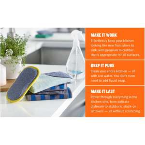 Chiffon de nettoyage en caoutchouc YSD Pva éponge réutilisable Double couleur vente en gros 2 paquets de lunettes personnalisées <span class=keywords><strong>tissu</strong></span> vitre voiture serviette de séchage - Product Image 6