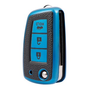 เคสใส่กุญแจรถหนัง TPU เนื้อนุ่มสำหรับ Nissan Sylphy Bluebird Tiida <span class=keywords><strong>X</strong></span>-<span class=keywords><strong>TRAIL</strong></span> Qashqai Kicks กระเป๋าพวงกุญแจ - Product Image 3