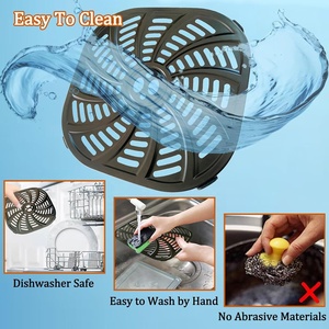 Piezas de repuesto originales para freidora de aire <span class=keywords><strong>Gourmia</strong></span> - Juego de 3 piezas GAF798/GAF616 con cesta para crujientes, rejilla para vapor y bandeja de goteo - Product Image 5