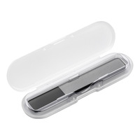 Bâtonnet de polissage et de ponçage double face en nano-verre transparent pour ongles, 12 cm, outil de beauté pour le soin des ongles