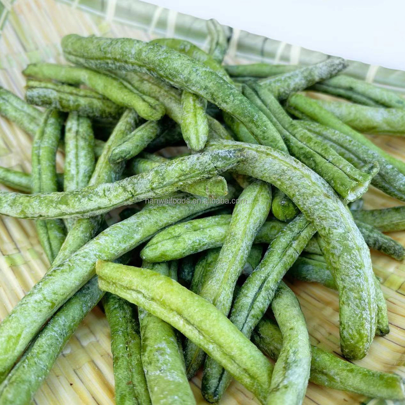 Healthy Snack Vacuum Fried Vegetable Green