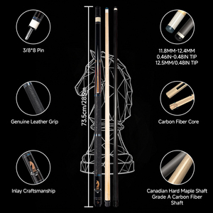 SaiDi Future Chess Series – Queue de billard américaine de haute qualité, en fibre de carbone, avec joint radial, 19 oz, 147 cm, pour le snooker et le billard (Kni) - Product Image 3