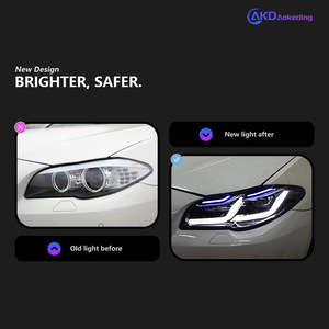 Per <span class=keywords><strong>BMW</strong></span> serie 5 <span class=keywords><strong>F10</strong></span> gruppo faro a <span class=keywords><strong>LED</strong></span> nuova lente modificata 12V cucchiaio da corsa diurna luce 6000k temperatura colore - Product Image 3
