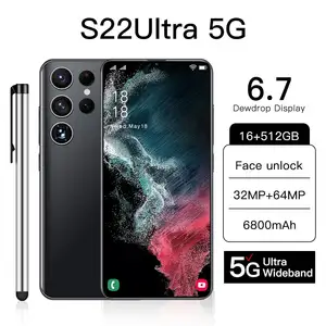热卖S22中国品牌2 sim卡手机低价手机安卓智能手机免费送货库存手机