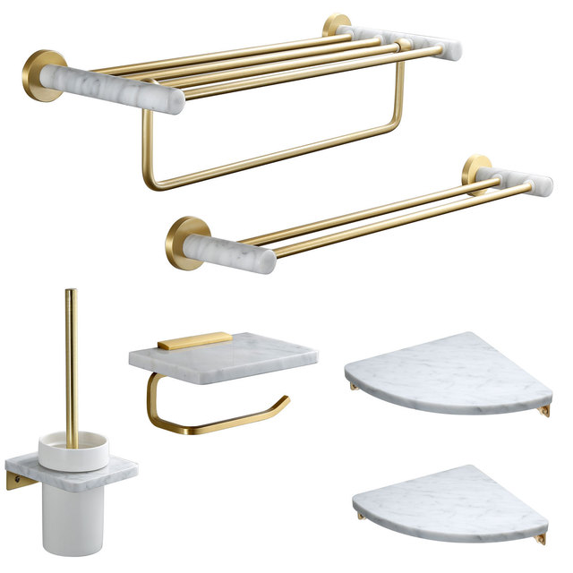 Modern Metal Dual Tier Wall Mounted Bathroom Shelf with Stainless Steel Finish Eco-Friendly & Durable Toilet Paper Towel Holder