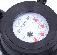 Boîte de compteur d'eau en plastique ISO4604 de haute précision Compteur d'eau à cadran sec de classe B avec couvercle de protection IP68