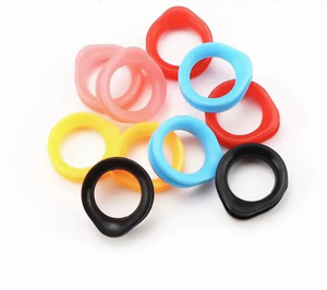 FG-2 2022 New Style Verschiedene Farben Schere Fingerringe Einsätze Silikon verstellbarer Cockring Pet Groom ing Scissors Ring - Product Image 4
