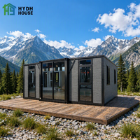 Maison conteneur pliable extensible HYDH de haute qualité de 40 pieds, 2, 3 ou 4 chambres, moderne, modulaire et respirante pour l'extérieur