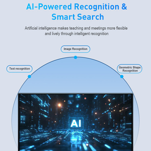 55 65 75 86 98 110インチ 4K スマートスクールホワイトボード ペン/指タッチスクリーン インタラクティブスマートデジタルボードパネル 教育用 - Product Image 5