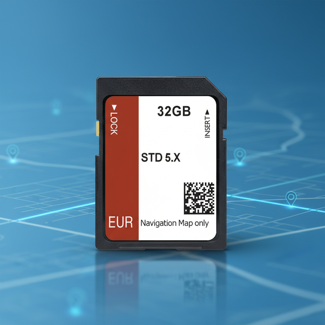 CID Changeable SD Card, Car GPS Navi Upgrade for STD 5.X / SD CONNECT1, Europe Map, 1GB-256GB Full Version