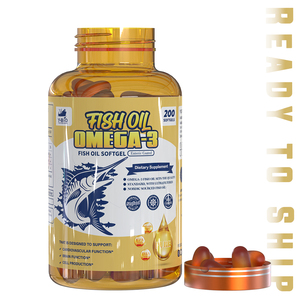 น้ำมันปลาโอเมก้า-<span class=keywords><strong>3</strong></span> พรีเมียมแบบซอฟต์เจล - 1000 มก. บำรุงหัวใจและสุขภาพสำหรับผู้ใหญ่ - ได้รับการรับรองฮาลาล - Product Image 1