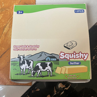 Jouets Squishy : Bâton anti-stress souple en forme de beurre, jouet à presser anti-stress en forme de bâton de fromage à mémoire de forme, très populaire