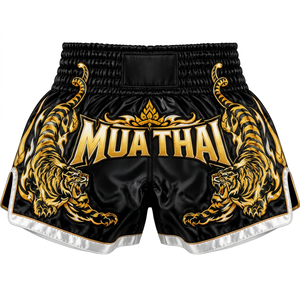 Service OEM, vente en gros, shorts de Muay Thai sur mesure, design personnalisé, nouvelle arrivée, marque privée, polyester/coton, légers - Product Image 1