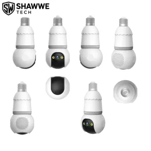 Cámara Bombilla Interior 4MP E27, Sistema <span class=keywords><strong>de</strong></span> Seguridad WiFi PTZ con Micrófono Integrado, Audio Bidireccional, Visión Nocturna, Compatible con Tarjeta SD <span class=keywords><strong>de</strong></span> 256G - Product Image 4