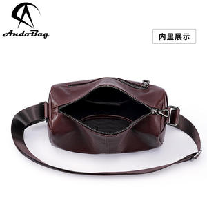 Sac bandoulière en cuir de vachette véritable AndoBag pour homme, sac messager décontracté pour homme, sac à main tendance pour le travail et les activités de plein air 6200 - Product Image 5