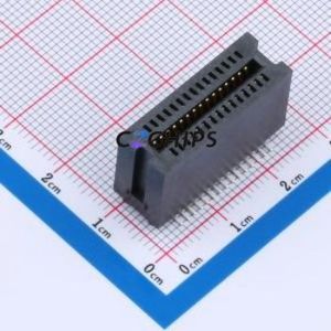 HEV30LP03BK Gold Finger Connector SMD,P=1.27mm Connector ( Connector Type: EDGE SLOT )( Pitch: 1.27mm )( Total PIN Count: 30P ) - Product Image 1