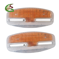 EMC 10W Pièces détachées pour remorque de camion 12V 24V LED Ovale Ambre Feu de position latéral Éclairage extérieur automatique Feu de position Signal Voyant
