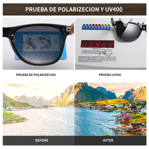 Lunettes de soleil en bois de <span class=keywords><strong>bambou</strong></span> pour homme, logo personnalisé, verres polarisés TAC UV400 CE, fabrication artisanale, mode 2022, cadeau de mariage - Product Image 4