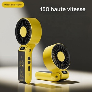 Mới 3000mAh tốc độ cao xách tay mini cầm tay fan hâm mộ-lâu dài pin, có thể gập lại, máy tính để bàn, dây đeo cổ & <span class=keywords><strong>USB</strong></span> có thể sạc lại - Product Image 2