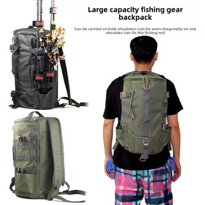 Sac de rangement cylindrique pour cannes à pêche Luya, sac à bandoulière en polyester pour l'extérieur, sac de rangement rond pour cannes à pêche - Product Image 6