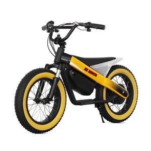 Bicicleta Eléctrica Infantil de 16 Pulgadas con Batería de Litio Extraíble de 24V, Neumáticos Anchos, Frenos de Disco y Horquilla de Acero - Product Image 2