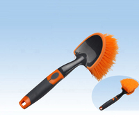 Longue poignée de roue automatique pneu brosse de nettoyage