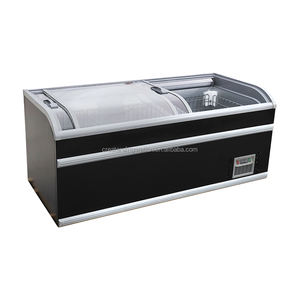 Réfrigérateur commercial de supermarché, ouverture coulissante supérieure, dégivrage automatique, congélateur coffre, îlot de congélation profonde - Product Image 1