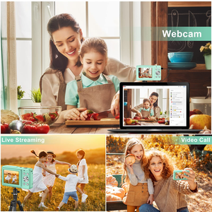 กล้องดิจิตอลสำหรับเด็ก พร้อมซูม 16 เท่า กล้องคอมแพค 1080P 44MP กล้องสำหรับเด็กสำหรับการถ่ายภาพระดับเริ่มต้น - Product Image 5