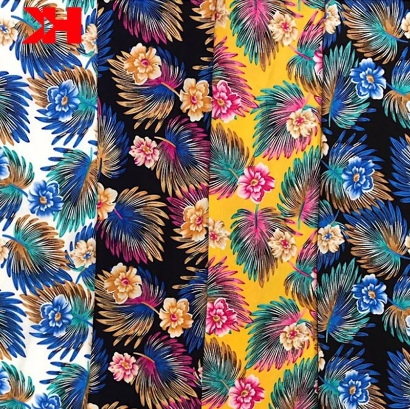 شاوشينغ رايون المنسوجات مورد رايون المنسوجة قماش فيسكوز مخصص طباعة قميص رجالي