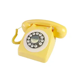 190's Retro Telefoons Vaste Vaste Lijn Vintage Klassieke Wijzerplaat Home Decor Echte Telefoon Opnieuw Kiezen Handsfree Jaren 80 Stijl Antieke Telefoon