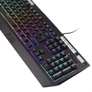 <span class=keywords><strong>Clavier</strong></span> de jeu à <span class=keywords><strong>membrane</strong></span> filaire à déclenchement rapide rétroéclairé RVB à 104 touches pour les joueurs - Product Image 3