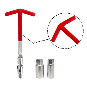 Kit de llave de bujía de doble uso Universal para coche tipo <span class=keywords><strong>T</strong></span>, 16mm, 21mm, removedor de torsión, instalador, junta, herramienta de enchufe de bujía - Product Image 4