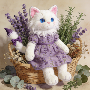 Jouet en peluche pour chat lumineux et interactif, personnalisé, ODM OEM, compagnon félin électronique parlant avec IA, jouets en peluche musicaux pour chaton - Product Image 1