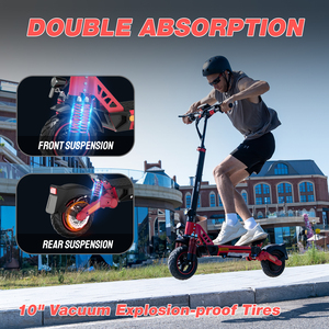 Scooter Eléctrico RCB D5 de 250W en Stock en la UE, para Carreteras de la UE/Reino Unido, Doble Suspensión, Control por Aplicación, Plegable para Adultos, 20.8Ah, Impermeable, 90-100km de Autonomía, D5 RCB D5 Ele - Product Image 5