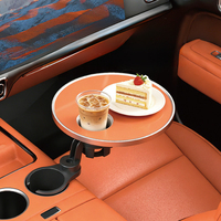 Plateau de table pour porte-gobelet de voiture, rotation à 360°, bureau suspendu, tapis antidérapant en silicone, pour le bureau, la salle à manger, pour BMW, Toyota, Honda