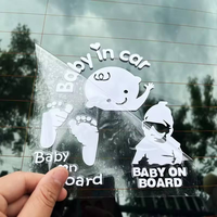 Autocollants de voiture personnalisés découpés à la forme, résistants aux intempéries, « Bébé à bord », « Bébé dans la voiture », en vinyle pour pare-chocs, carrosserie et vitres