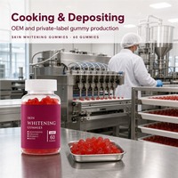 Gummies de Collagène et Glutathion de Haute Qualité, Naturelles, Végétaliennes, Sans Gluten, pour la Beauté des Cheveux et des Ongles, Éclaircissantes pour la Peau, Vitamines en Forme d'Ours pour Enfants