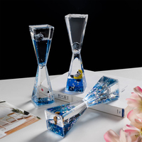 Vente chaude minuterie liquide mouvement sensoriel minuterie d'eau visuelle jouet huile liquide sablier jouets