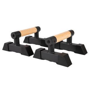 MKAS Calisthenics Push Up Stand Mango <span class=keywords><strong>Calistenia</strong></span> Madera Push Up Parallettes Bar Street Workout Madera y acero Parallettes - Product Image 3